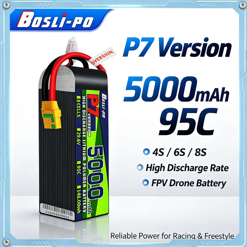 Drone Racing Battery - Boslipo P7 Version 5000mAh 95C LiPo